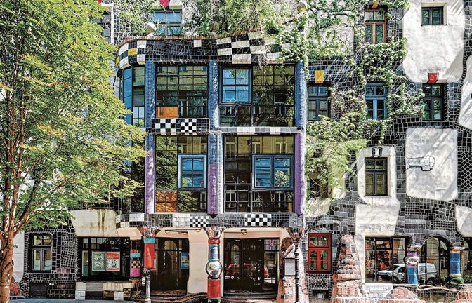 Das Hundertwasserhaus in Wien. Foto: p
