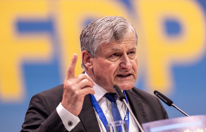 FDP-Landeschef Hans-Ulrich Rülke plädiert für «rote Linien» statt einer Brandmauer gegen die AfD. (Archivfoto)<span class='image-autor'>Michael Kappeler/dpa</span>