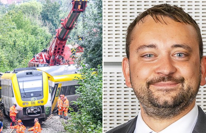 Das Zugunglück vom 27. Juni 2025 wirkt bei den Lokführern in Baden-Württemberg nach, berichtet Gewerkschafter Nico Rebenack.<span class='image-autor'>Foto: Jason Tschepljakow/dpa/privat</span>