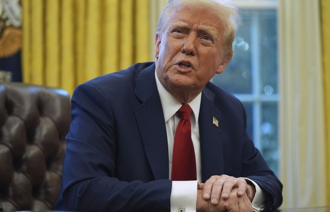 US-Präsident Donald Trump im Oval Office des Weißen Hauses<span class='image-autor'>Foto: dpa/Evan Vucci</span>