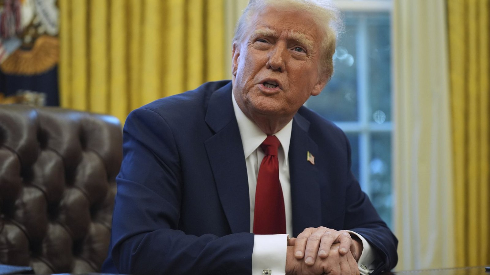 US-Präsident Donald Trump im Oval Office des Weißen HausesFoto: dpa/Evan Vucci US-Präsident Donald Trump im Oval Office des Weißen HausesFoto: dpa/Evan Vucci