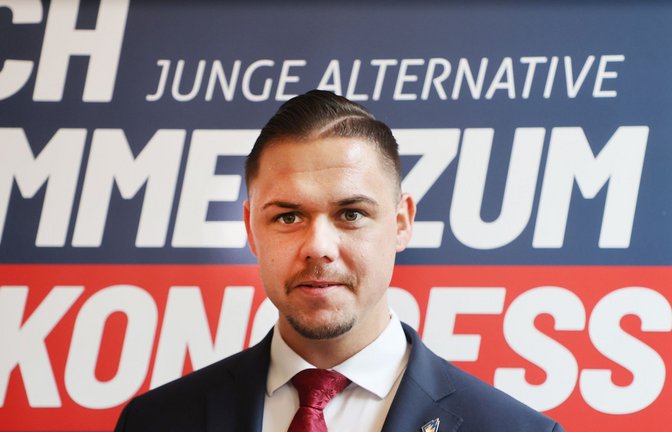 Hannes Gnauck ist Vorsitzender der Jungen Alternative. (Archivbild)<span class='image-autor'>Foto: dpa/Bodo Schackow</span>