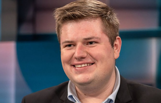 Der junge CDU-Abgeordnete Johannes Volkmann zu Gast bei „Hart aber fair“ am 27. Oktober 2025.<span class='image-autor'>Foto: IMAGO/Klaus W. Schmidt</span>