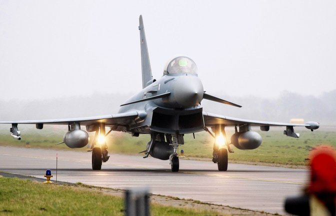 Der Eurofighter ist ein Rüstungsprojekt mehrerer europäischer Staaten.<span class='image-autor'>Foto: Hauke-Christian Dittrich/dpa</span>