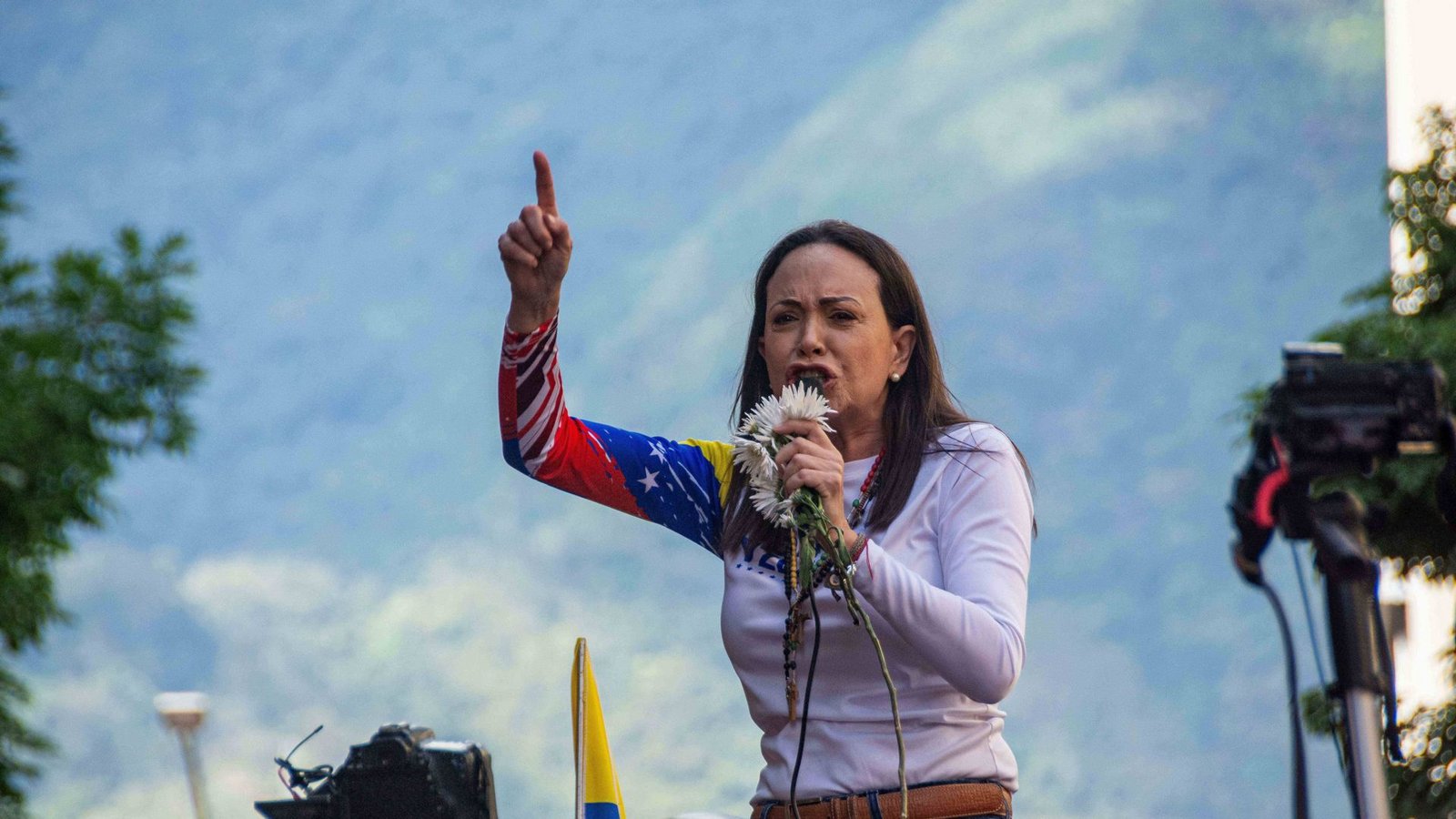Die venezolanischen Oppositionellen Maria Corina Machado gewinnt den diesjährigen Friedensnobelpreis. (Archivbild)Foto: IMAGO/ZUMA Press Wire//Jimmy Villalta Die venezolanischen Oppositionellen Maria Corina Machado gewinnt den diesjährigen Friedensnobelpreis. (Archivbild)Foto: IMAGO/ZUMA Press Wire//Jimmy Villalta