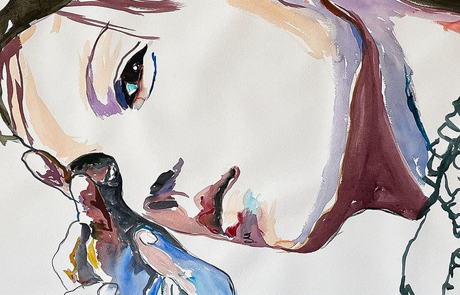Zum Art Alarm bei Schlichtenmaier zu sehen: Werke von Cornelia Schleime (hier aus der Serie „See You“, 2024<span class='image-autor'>Foto: Cornelia Schleime</span>