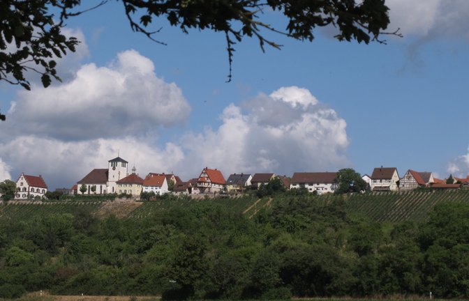 Postkarten-Idylle Hohenhaslach, fotografiert von Lothar Makkens.