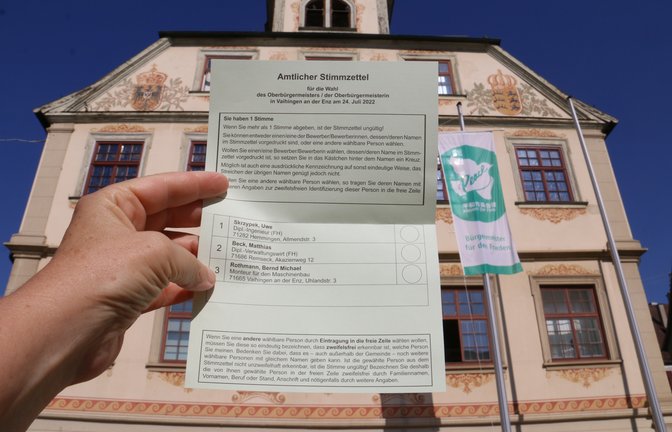 Bei der Neuwahl zum Vaihinger Oberbürgermeister an diesem Sonntag können rund 22 400 Einwohner ihre Stimmen abgeben. <span class='image-autor'>Foto: Rücker</span>