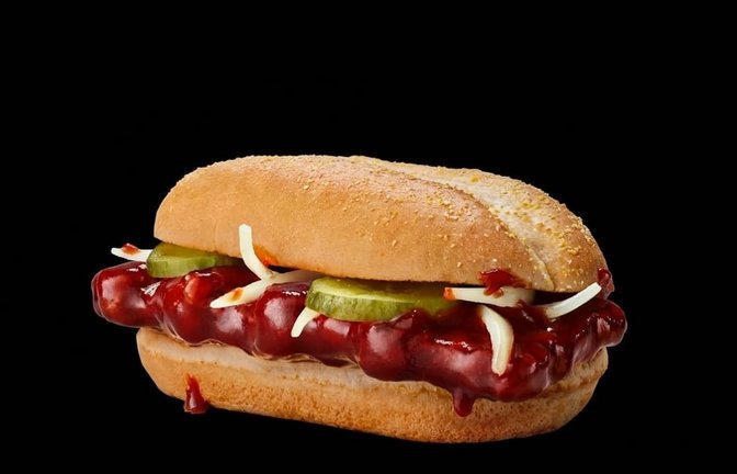 Der McRib wird bald aus dem Sortiment genommen.<span class='image-autor'>McDonald’s Deutschland LLC</span>