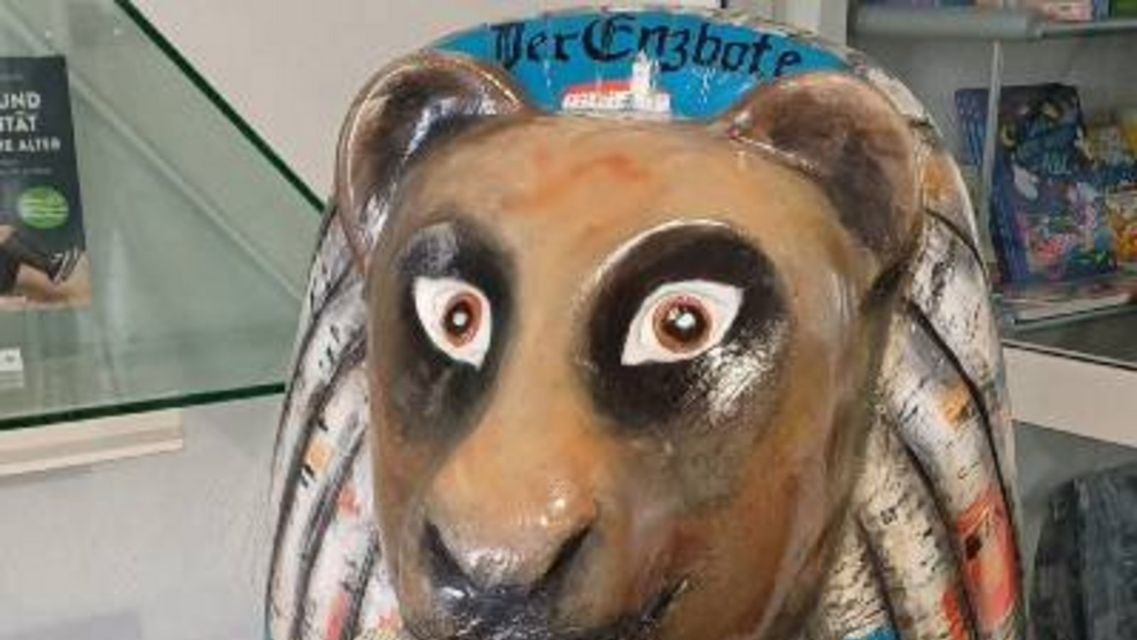 Der Löwe als Kunstobjekt bei der VKZ. Der Löwe als Kunstobjekt bei der VKZ.