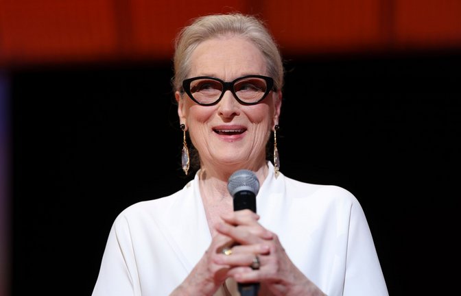 Meryl Streep wurde in Cannes mit der  Goldenen Ehrenpalme ausgezeichnet.<span class='image-autor'>Foto: Vianney Le Caer/Invision/AP/dpa</span>