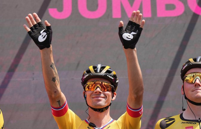 Der Slowene Primoz Roglic übernahm beim Giro das Rosa Trikot.<span class='image-autor'>Foto: Gian Mattia D'alberto/LaPresse via ZUMA Press/dpa</span>