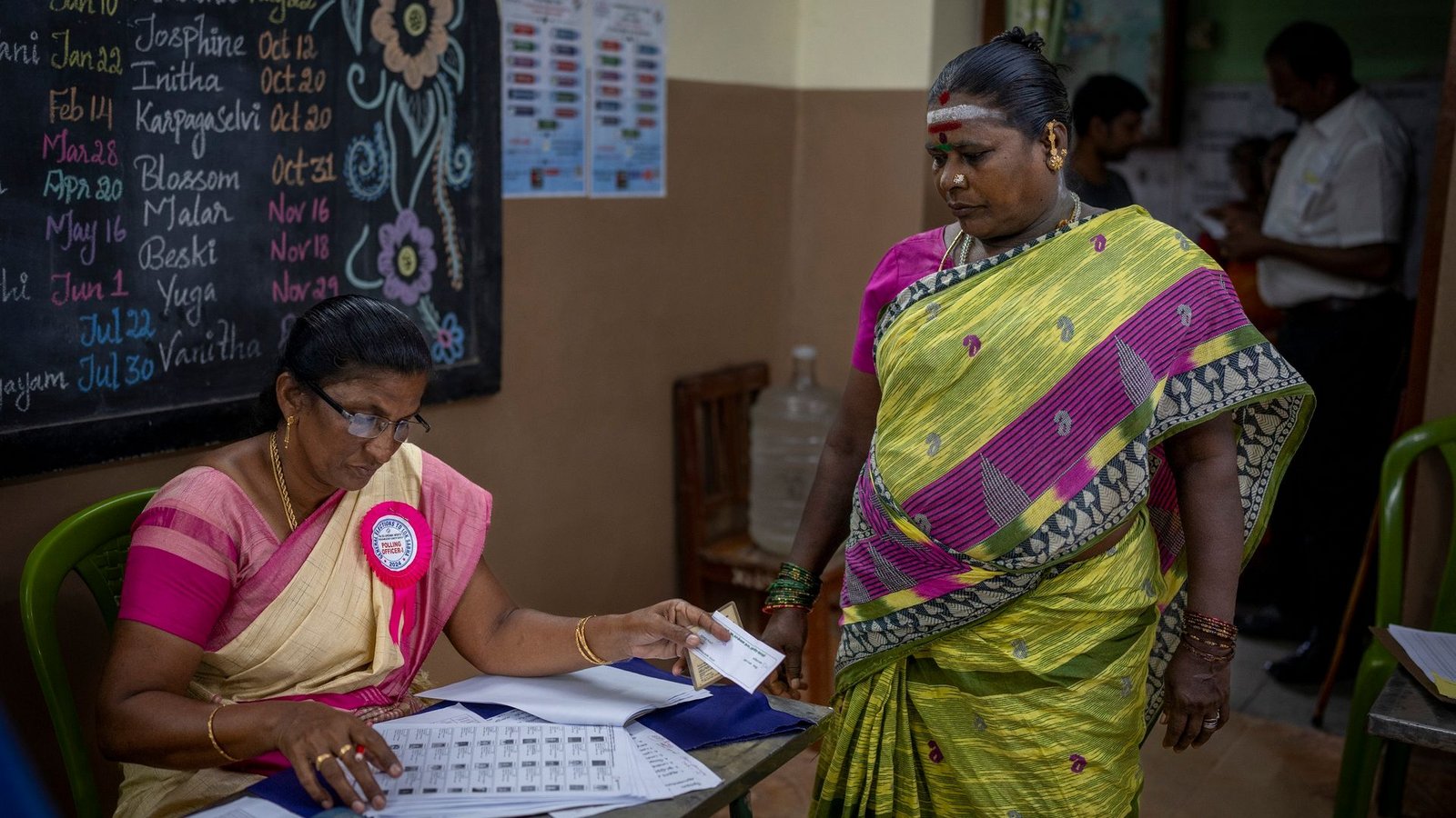 Die Wahl in Indien hat begonnen - wegen der Größe des Landes dauert sie sechs Wochen.Foto: Altaf Qadri/AP
