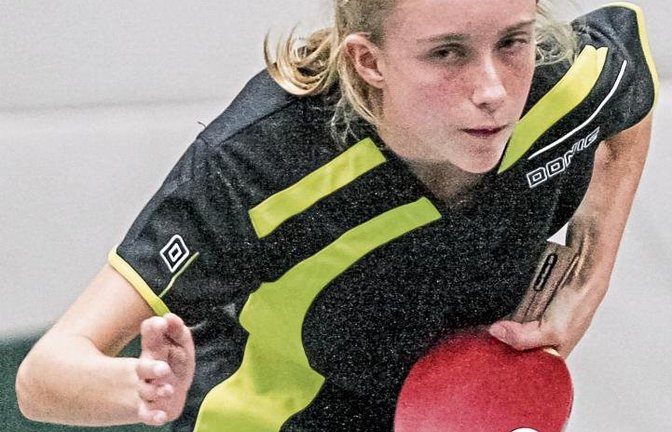 Lea Ruof hat zum Abschluss der Hinrunde mit dem TSV Oberriexingen zuerst beim VfR Altenmünster II mit 8:5 gewonnen, dann aber beim TTC Bietigheim-Bissingen mit 3:8 verloren. Foto: Leitner