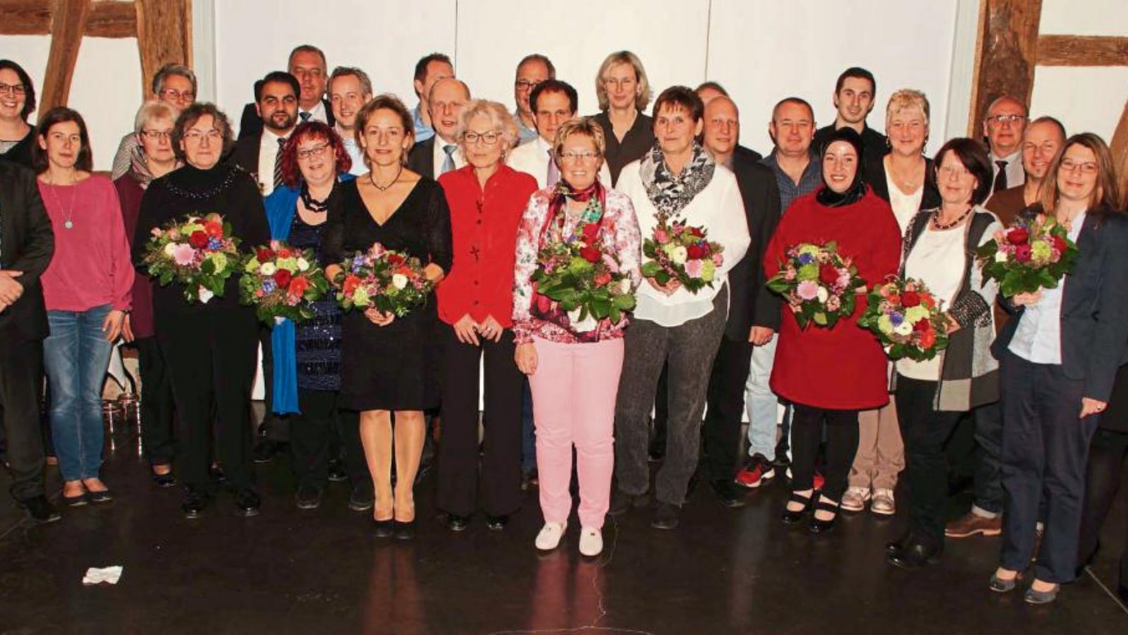 Ehrung der Jubilare von Parker. Foto: p Ehrung der Jubilare von Parker. Foto: p