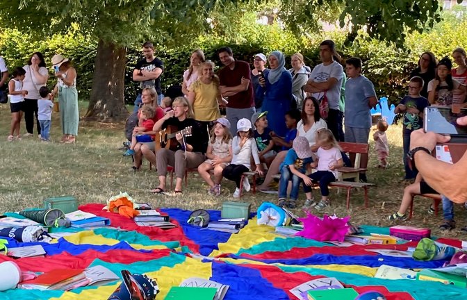 Abschiedsfest beim Kindergarten „Im Aile“. <span class='image-autor'>Foto: Pfisterer</span>