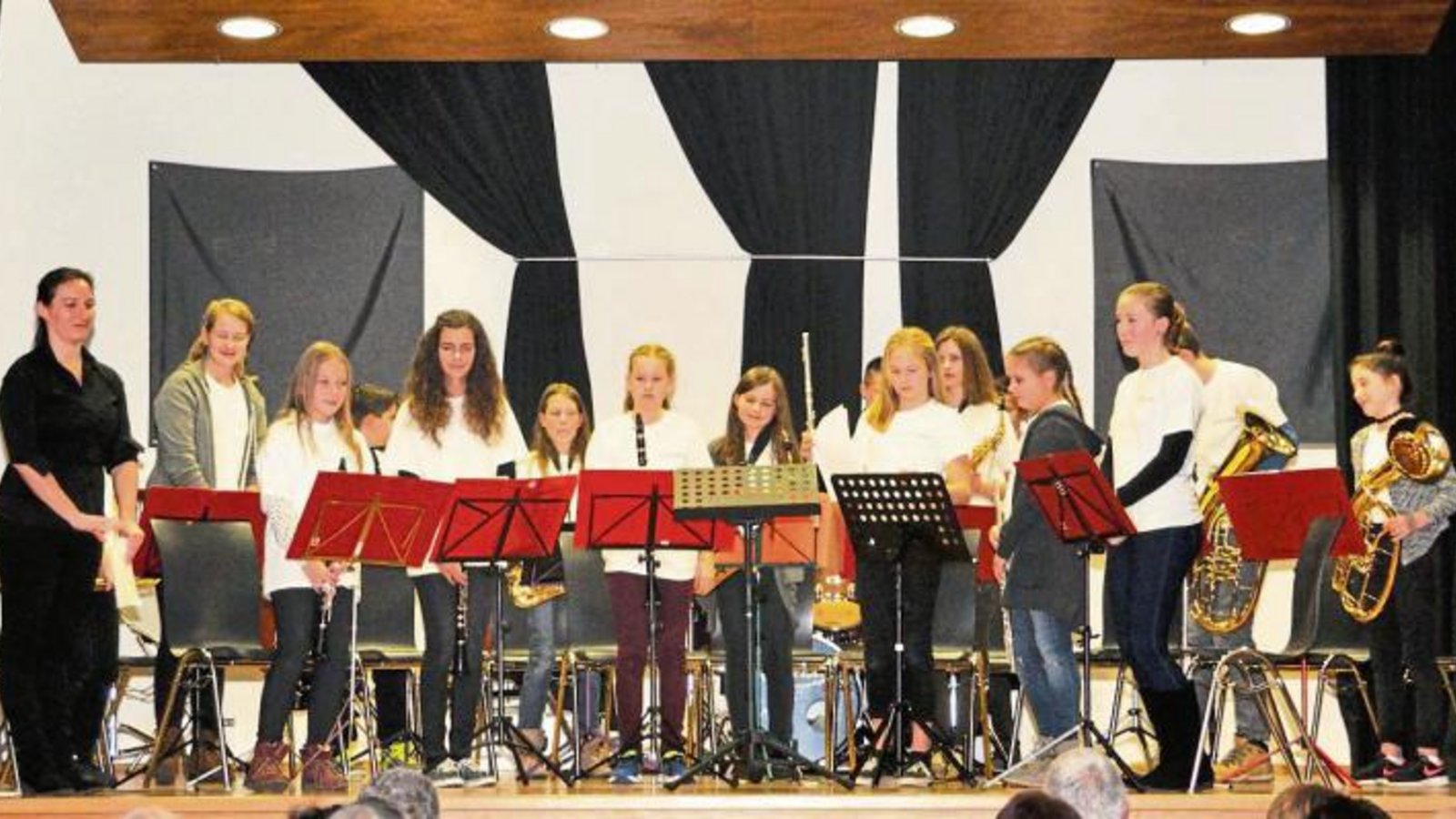 Die Schülerkapelle des Musikvereins eröffnete das Jahreskonzert. Foto: p Die Schülerkapelle des Musikvereins eröffnete das Jahreskonzert. Foto: p