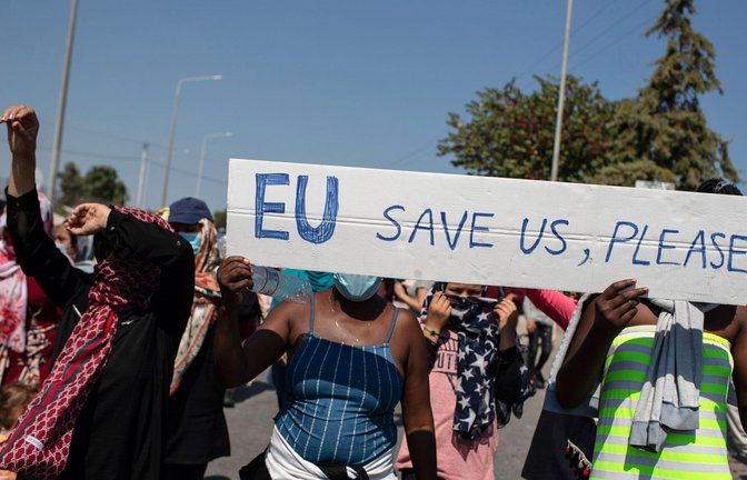 Flüchtlinge suchen Hilfe in der EU.<span class='image-autor'>Foto: dpa/Petros Giannakouris</span>