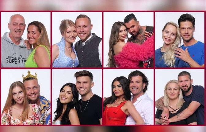 Diese Paare sind in diesem Jahr ins „Sommerhaus der Stars“ eingezogen.<span class='image-autor'>Foto: RTL/Stefan Gregorowius</span>