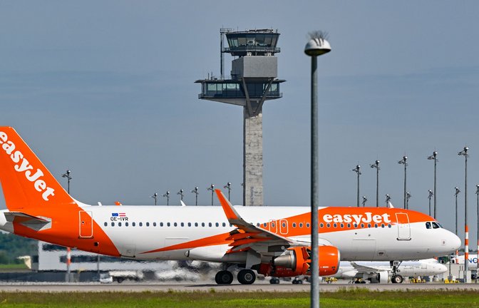 Easyjet-Maschine in Berlin.<span class='image-autor'>Foto: Patrick Pleul/dpa</span>