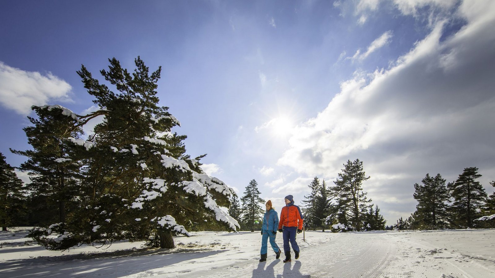 Die Schwäbische Alb ist auch im Winter ideales Terrain für Wanderungen.Foto: Albstadt/Schneewalzer Die Schwäbische Alb ist auch im Winter ideales Terrain für Wanderungen.Foto: Albstadt/Schneewalzer
