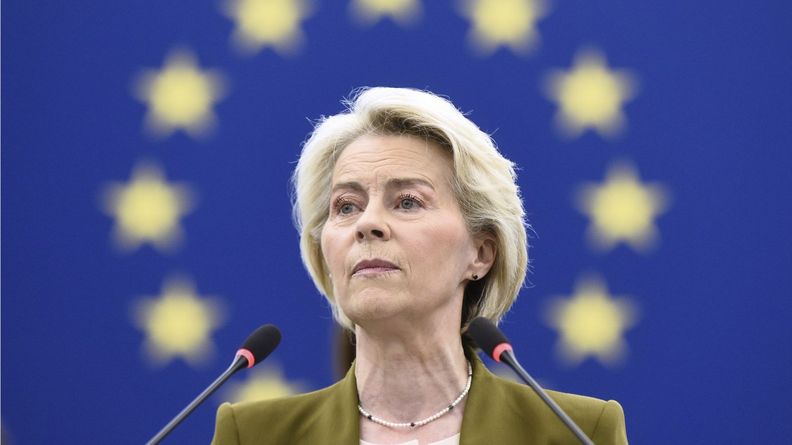 EU-Kommissionschefin Ursula von der Leyen wird wegen ihrer harten Gangart gegen Israel aus der eigenen Partei kritisiert.Foto: Pascal Bastien/AP/dpa EU-Kommissionschefin Ursula von der Leyen wird wegen ihrer harten Gangart gegen Israel aus der eigenen Partei kritisiert.Foto: Pascal Bastien/AP/dpa