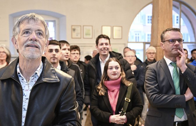 Der 72-jährige Herausforderer Klaus Weber (links) und  Rottenburgs OB Stephan Neher (rechts).<span class='image-autor'>Foto: imago//Ulmer</span>