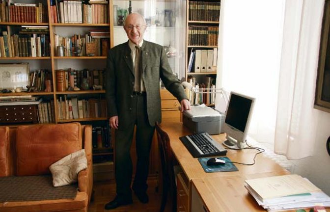 Notieren und Sammeln als Passion: Ernst Eberhard Schmidt. Foto: Rücker