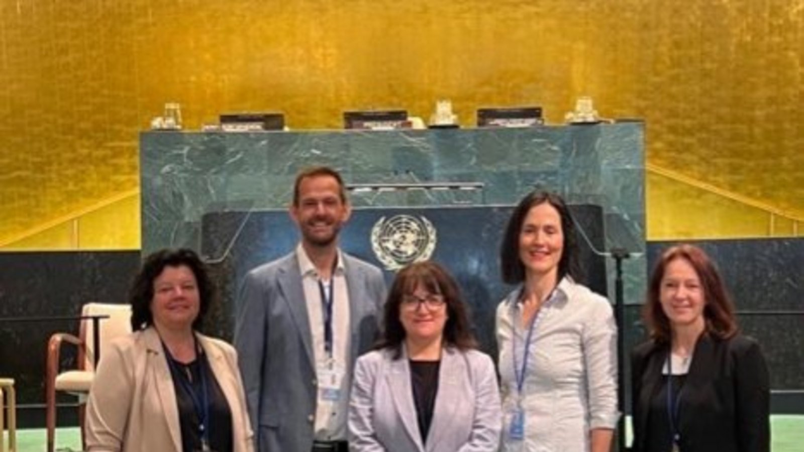 Teil der deutschen Delegation: Enzkreis-Landrat Bastian Rosenau beim Nachhaltigkeitsforum der Vereinten Nationen in New York. Foto: p