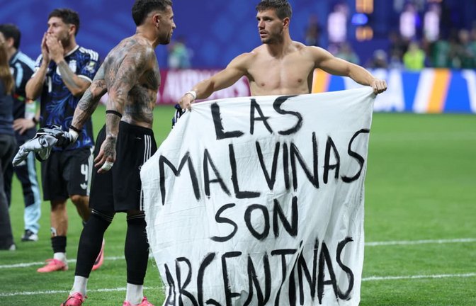 Argentinische Spieler wollen offenbar die Falkland-Inseln von Großbritannien „zurück“ haben.<span class='image-autor'>THOMAS COEX/afp</span>