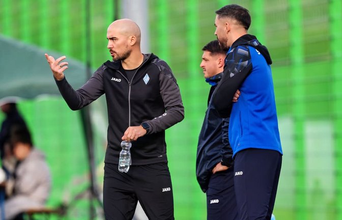 Gelingt es Trainer Slobodan Markovic (li.) mit der SV Böblingen bis zur Winterpause die nötigen Punkte zu sammeln?<span class='image-autor'>Eibner/Soeren Herweg</span>