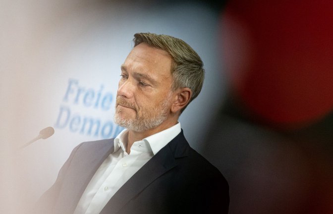 Christian Lindner soll als Parteichef zurücktreten, das fordert eine FDP-Basisinitiative.<span class='image-autor'>Foto: dpa/Fabian Sommer</span>