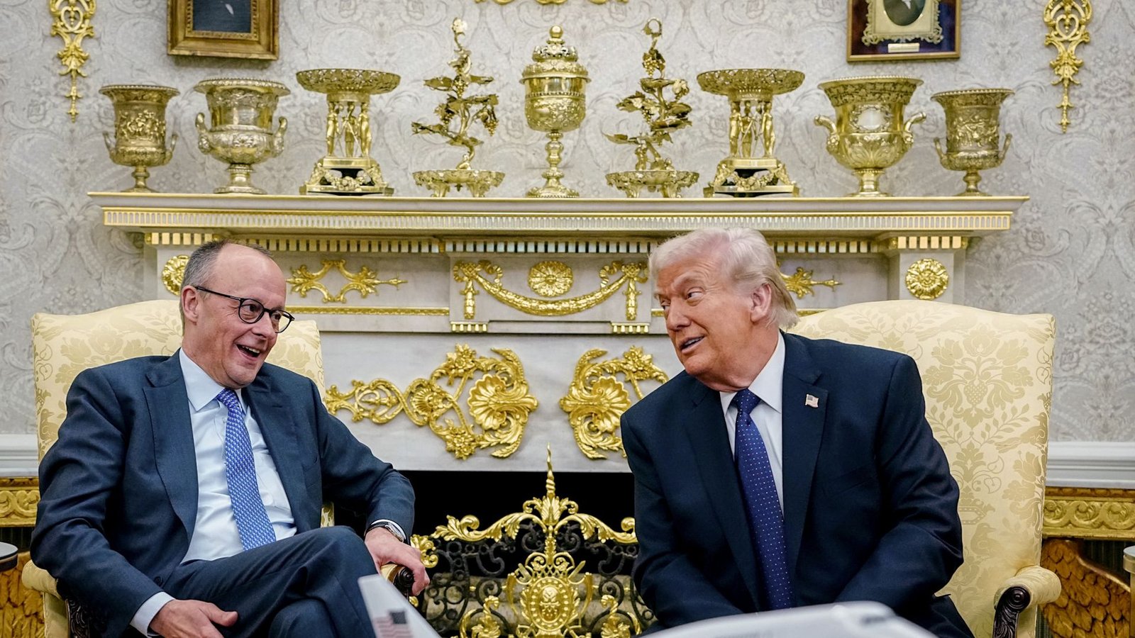 Kanzler und US-Präsident kamen wieder gut miteinander zurecht im Oval Office.Foto: Kay Nietfeld/dpa Kanzler und US-Präsident kamen wieder gut miteinander zurecht im Oval Office.Foto: Kay Nietfeld/dpa