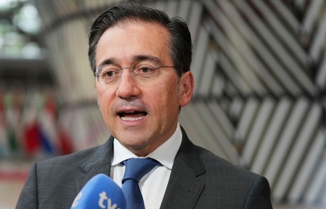 Spaniens Außenminister José Manuel Albares hat sich "überrascht" über das Schweigen von Bundeskanzler Friedrich Merz angesichts scharfer Angriffe von US-Präsident Donald Trump auf Spanien geäußert.<span class='image-autor'>Foto: Virginia Mayo/AP/dpa</span>