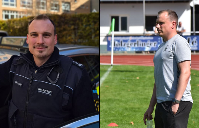 Als Polizist hat Dennis Gallinat gelernt, wie man einen kühlen Kopf behält&nbsp;– das hilft ihm auch als Fußball-Trainer bei der Spvgg Holzgerlingen II.<span class='image-autor'>privat, Michael Schwartz</span>