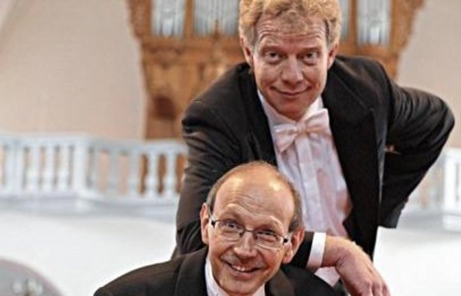 Theis und Kratzer (mit Trompete).  Foto: p