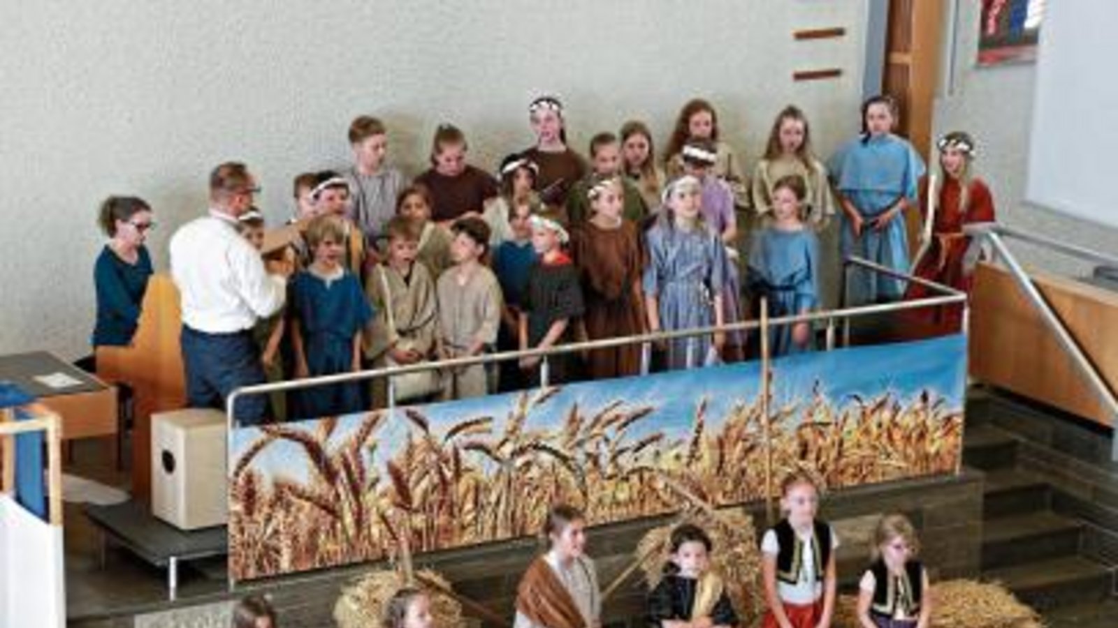 Den Kindern hat der Auftritt in der neuapostolischen Kirche viel Spaß gemacht. Foto: p Den Kindern hat der Auftritt in der neuapostolischen Kirche viel Spaß gemacht. Foto: p
