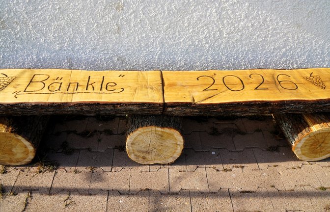„Fehlt nur noch ein Viertele Wein“, schreibt Rudi Thalhäuser zu seinem Foto aus dem Gündelbacher Weinberg.
