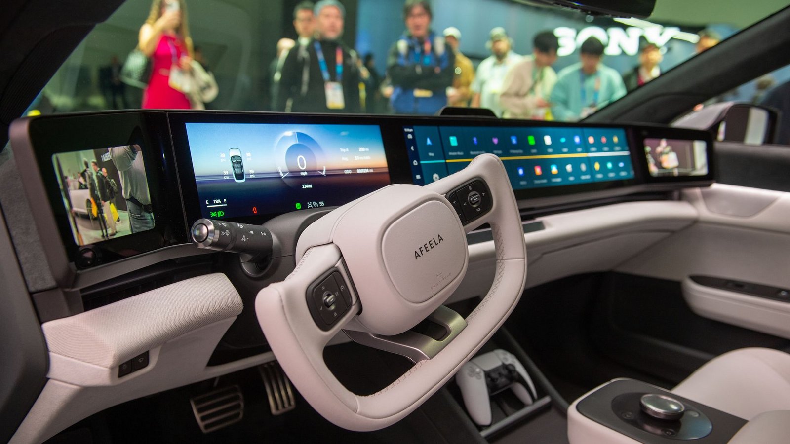 Der Wagen mit dem Namen Afeela 1 sollte den Insassen auch Entertainment aus dem Sony-Konzern bieten. (Archivbild)Foto: Andrej Sokolow/dpa