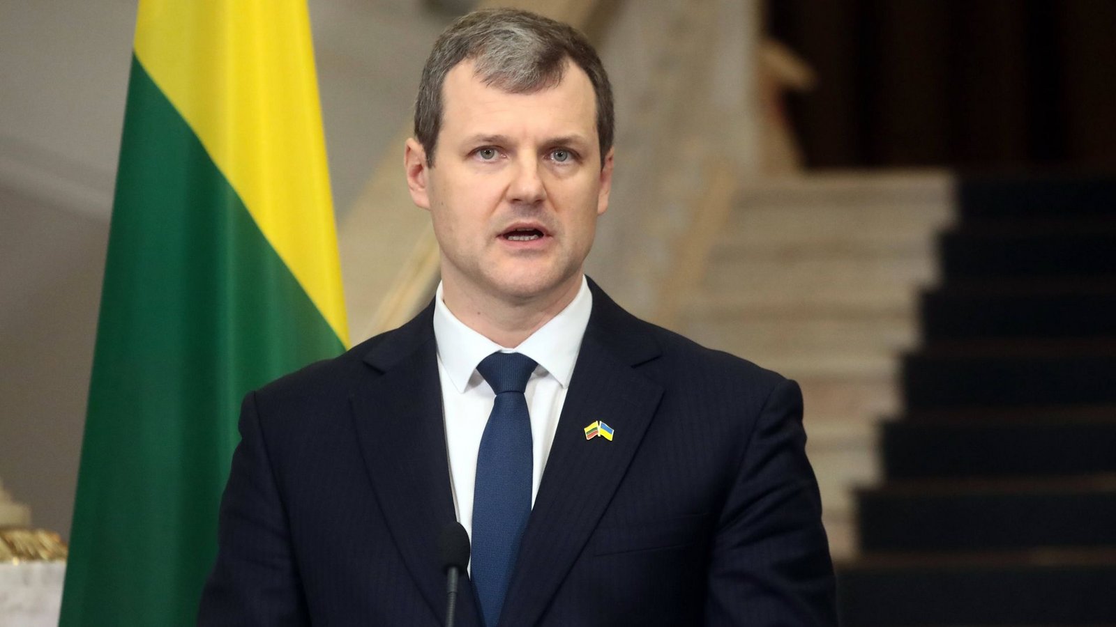 Am Donnerstag ist bekannt gegeben worden, dass Litauens Regierungschef Gintautas Paluckas zurücktritt (Archivbild)Foto: IMAGO/NurPhoto/Volodymyr Tarasov Am Donnerstag ist bekannt gegeben worden, dass Litauens Regierungschef Gintautas Paluckas zurücktritt (Archivbild)Foto: IMAGO/NurPhoto/Volodymyr Tarasov