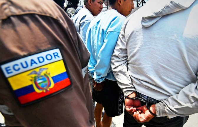 Trotz aller Festnahmen:  in Ecuador eskaliert die Gewalt.<span class='image-autor'>Foto: imago//Ariel Ochoa</span>