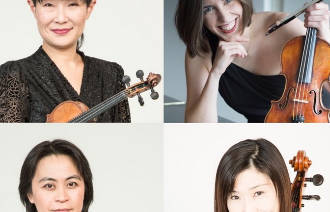 Eine an musikalischen Höhepunkten reiche Saison erlebten die Besucher in seither fünf Konzerten des Festivals „Musikalischer Sommer“ in der spätgotischen Frauenkirche Lienzingen. Im Abschlusskonzert am Sonntag (25. September) um 11 Uhr wird das renommierte Lotus String Quartet mit Sachiko Kobayashi, Swantje Asche-Tauscher (beide Violinen), Tomoko Yamasaki (Viola) und Chihiro Saito (Violoncello) zu hören sein, das erstmals in einer Neubesetzung der zweiten Violine auftreten wird. Auf dem Programm stehen drei große Werke der Streichquartett-Literatur: Neben Josef Haydn’s „Quintenquartett“ op. 76 Nr. 2 und Felix Mendelssohn Bartholdy’s Streichquartett in Es-Dur wird Guiseppe Verdi’s einziges Streichquartett in e-Moll zu hören sein, ein vom Geiste der italienischen Oper inspiriertes aber auch von kunstvoller Kontrapunktik durchsetztes einzigartiges Oeuvre. Kartenbestellungen über das Sekretariat „Musikalischer Sommer“ unter E-Mail susanne@boekenheide.net. <span class='image-autor'>Foto: p</span>