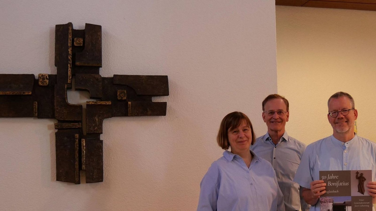 Das Team des katholischen Gemeindezentrums freut sich auf das Jubiläum. Foto: p Das Team des katholischen Gemeindezentrums freut sich auf das Jubiläum. Foto: p