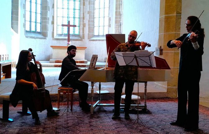 Il Concerto Intempestivo spielt grandios auf bei ihrem Konzert in der Frauenkirche. <span class='image-autor'>Foto: Filitz</span>