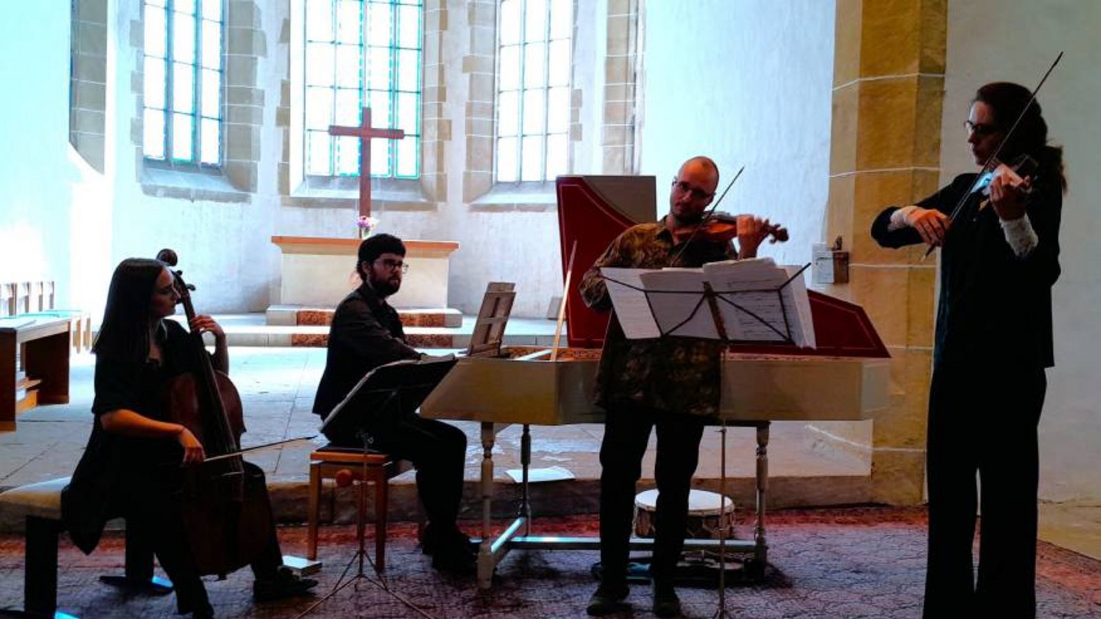 Il Concerto Intempestivo spielt grandios auf bei ihrem Konzert in der Frauenkirche. Foto: Filitz