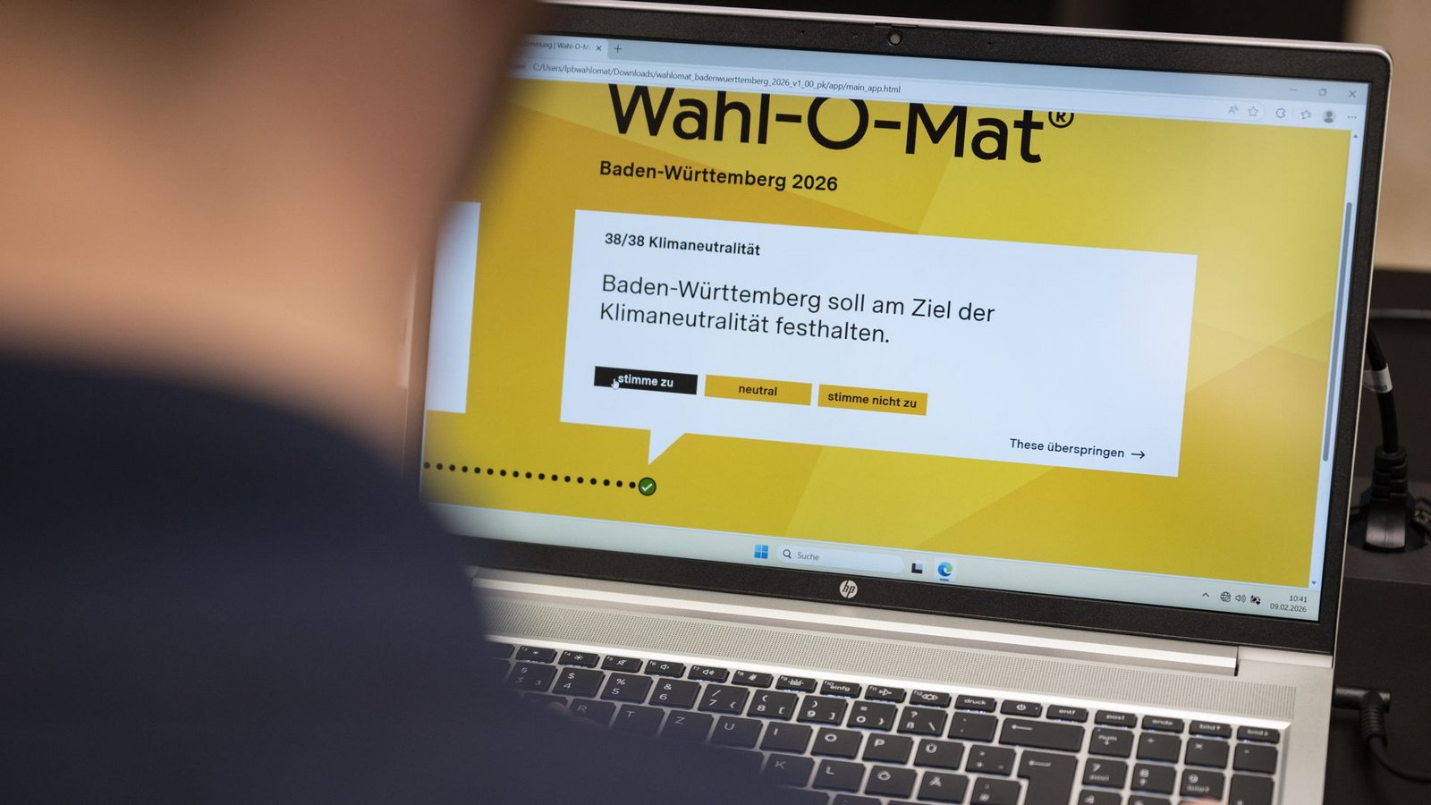 Der Wahl-O-Mat zur Landtagswahl ist nun online.Foto: Marijan Murat/dpa/Marijan Murat