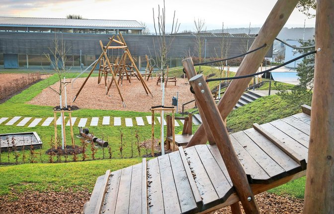 Der neue Wimsheimer Spielplatz bei  der Hagenschießhalle<span class='image-autor'>Foto: /Simon Granville</span>