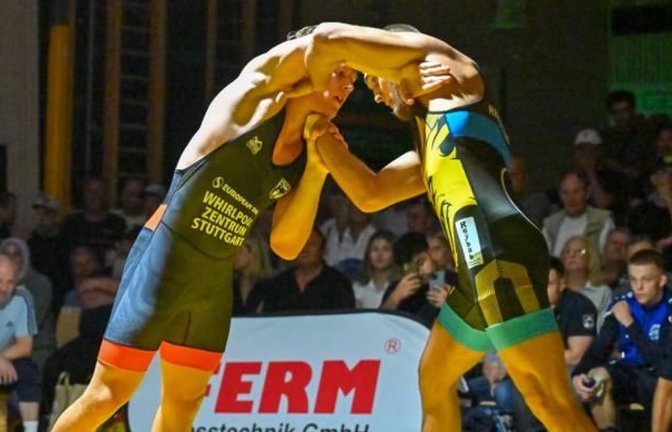 Anton Buchholz (links) gelang der überhaupt erste Weilimdorfer Sieg in der Bundesliga.<span class='image-autor'>Tom Bloch</span>