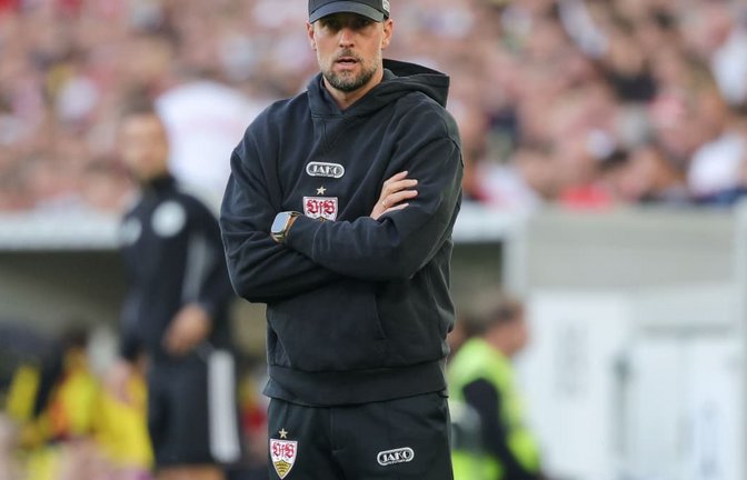 Enttäuscht: VfB-Trainer Sebastian Hoeneß<span class='image-autor'>Baumann/Volker Mueller</span>