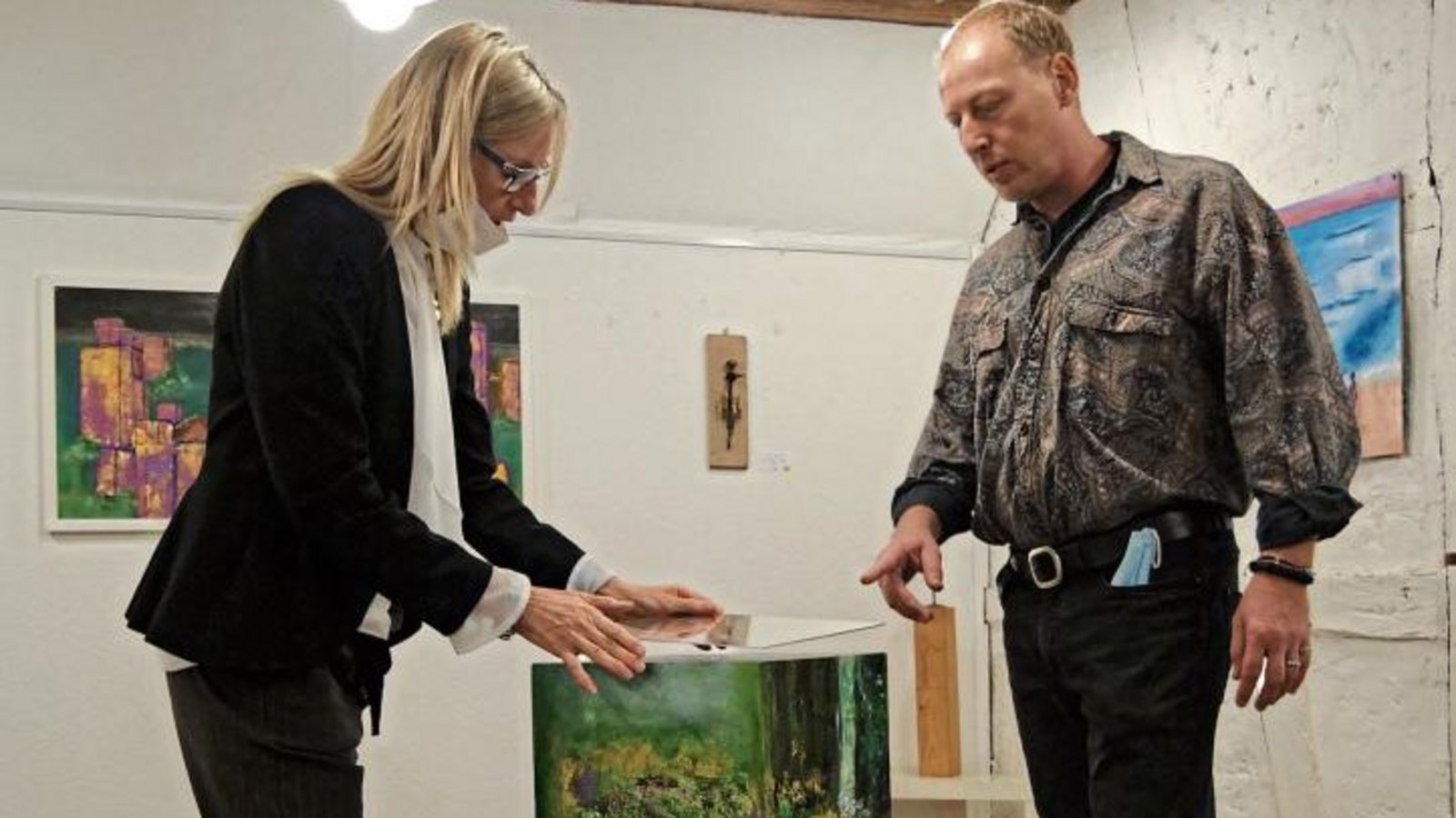 Andrea und Michael Supper stellen derzeit in der Galerie im Kunsthof Hochdorf aus.